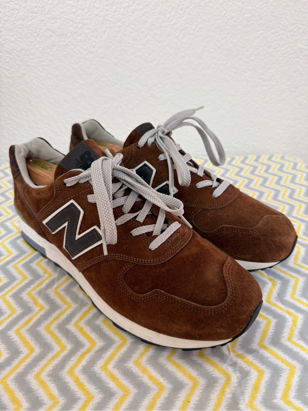 New Balance 1400 x J.Crew Suede Mocha/Brown Made in USA Size US12 EU46.5